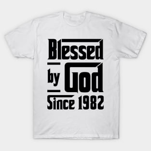 Blessed By God Since 1982 41st Birthday T-Shirt